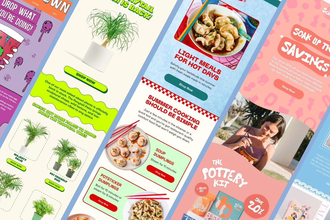Bright email designs from MilLa, Sculped, Beavertown Brewery, Rooted, sculped and Peter Alexander