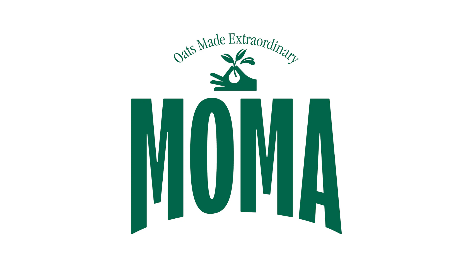 MOMA Foods Logo, with their strapline 'oats made extraordinary'